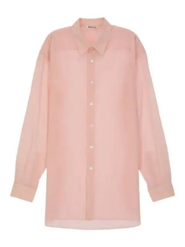 Heart Twist Shirt Light Pink - AURALEE - BALAAN 1