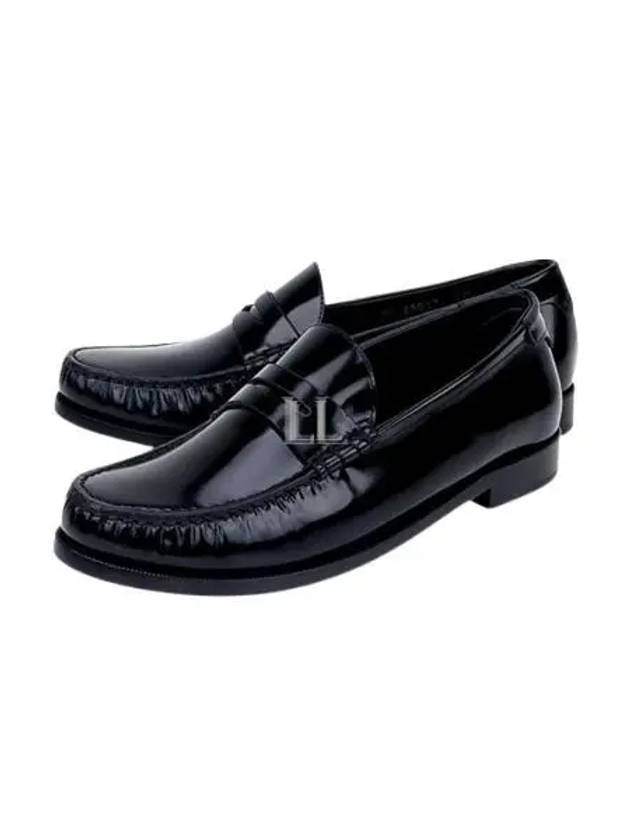 Women's Monogram Le Penny Loafer Black - SAINT LAURENT - BALAAN 2