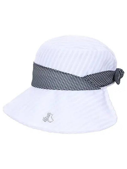 Terrier Embroidery Ribbon Hat 8643LZSPWHITE - BLACK&WHITE - BALAAN 2