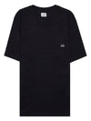 30/1 Jersey Logo Short Sleeve T-Shirt Black - CP COMPANY - BALAAN 2