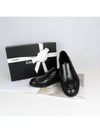 Bag Logo Moccasin Leather Loafer Black - CHANEL - BALAAN.