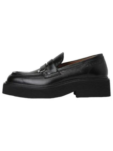 pierced loafers black shoes - MARNI - BALAAN 1