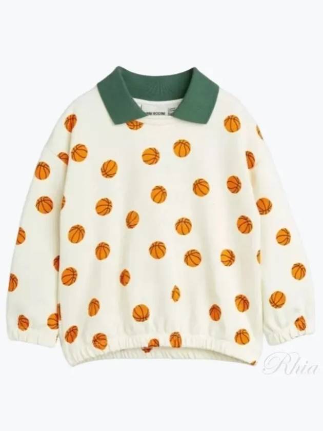 Kids Collar Sweatshirt Top 2422017011 OFFWHITE - MINI RODINI - BALAAN 1