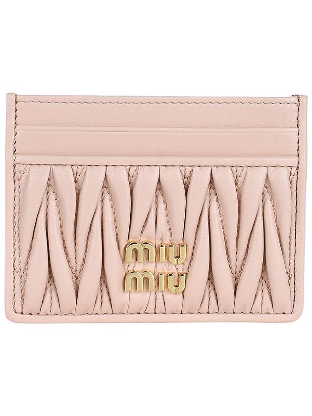 Materasse Nappa Leather Card Wallet Powder Pink - MIU MIU - BALAAN 3