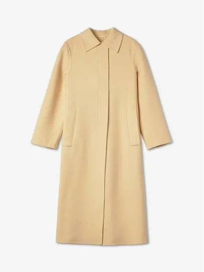 Belted Virgin Wool Single Coat Yellow - JIL SANDER - BALAAN 2