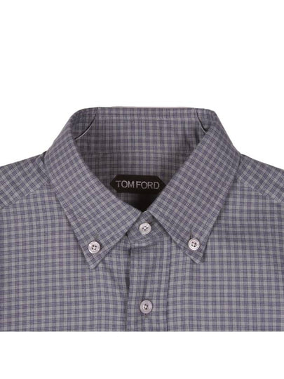 94UTAN Gray Check Shirt - TOM FORD - BALAAN 2