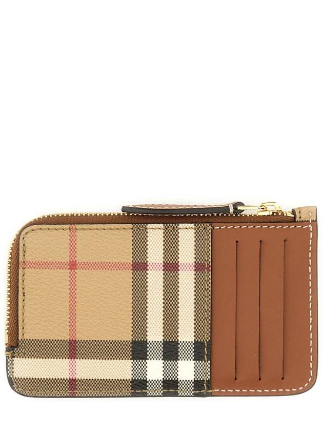 Check Card Wallet Archive Beige - BURBERRY - BALAAN 3