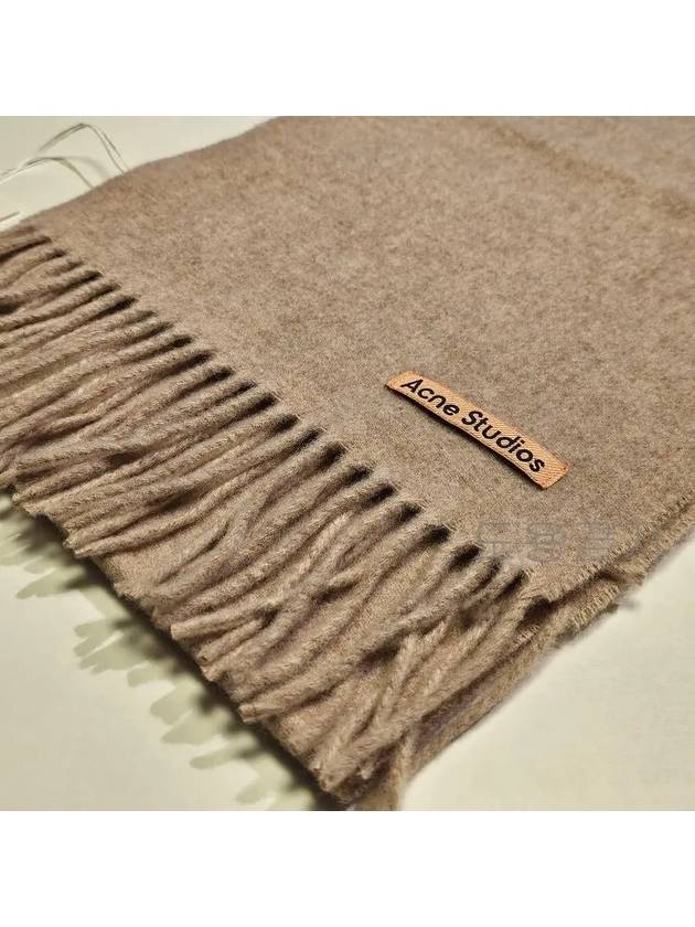 Wool Fringe Muffler Oatmeal Melange - ACNE STUDIOS - BALAAN 5