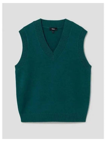 Women s Cashmere Vest Pullover Foliage Domestic Product - THEORY - BALAAN 1