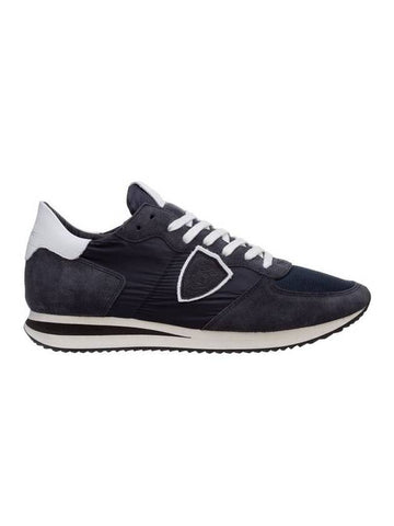 leather low top sneakers dark blue - PHILIPPE MODEL - BALAAN 1