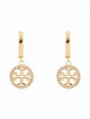 Miller Pave Hoop Earrings Gold - TORY BURCH - BALAAN 2