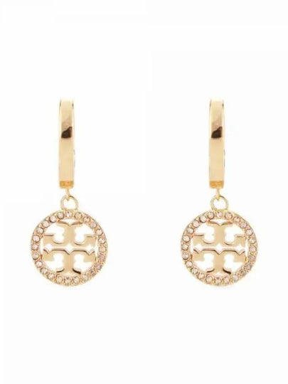 Miller Pave Hoop Earrings Gold - TORY BURCH - BALAAN 2