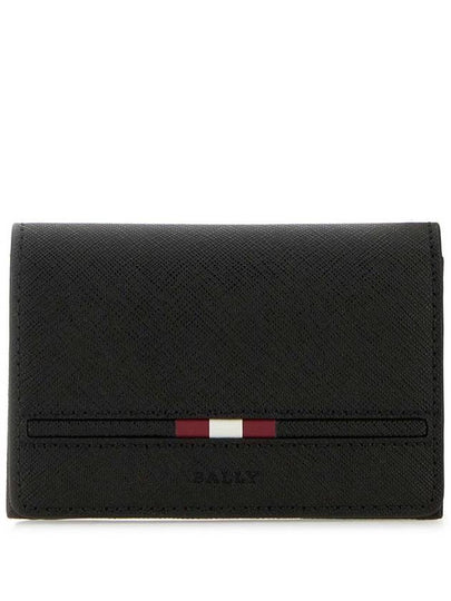 Logo Flap Card Wallet Black - BALLY - BALAAN 2