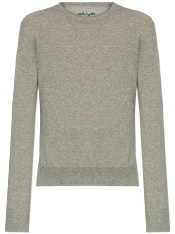 Yohji Yamamoto Sweater With Logo, Women's, Grey - YOHJI YAMAMOTO - BALAAN 1