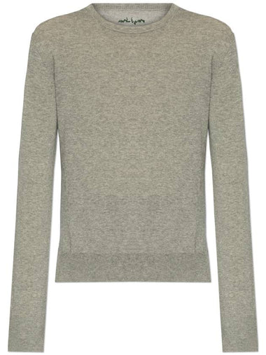 Yohji Yamamoto Sweater With Logo, Women's, Grey - YOHJI YAMAMOTO - BALAAN 1