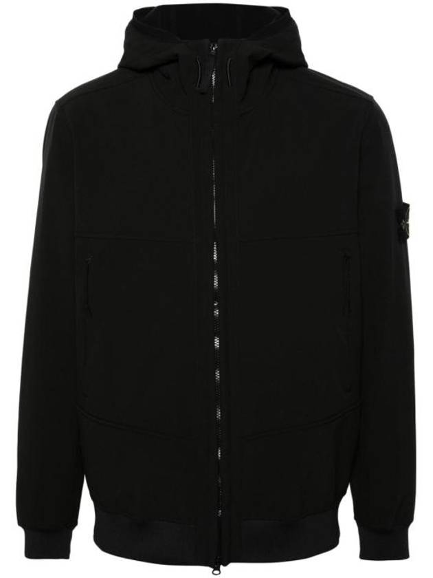 Technology Recycled Polyester Hooded Jacket Black - STONE ISLAND - BALAAN 2