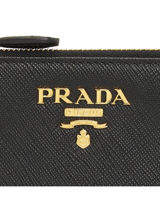 Saffiano Card Wallet Black - PRADA - BALAAN 6