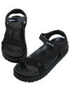 Women's Strap Logo Flavia Sandals Black - MONCLER - BALAAN 4