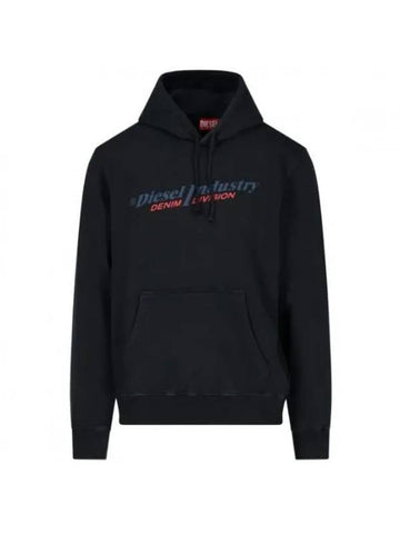 F ReGGy Hoodie Black - DIESEL - BALAAN 1