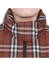 Check Nylon Down Padding Dark Birch Brown - BURBERRY - BALAAN 8