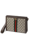 GG Supreme Canvas Ophidia Clutch Bag Beige Ebony - GUCCI - BALAAN 2