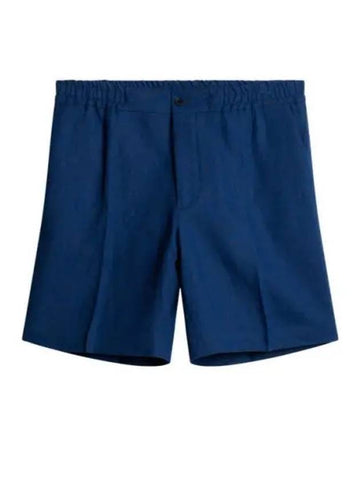 Baron Linen Shorts Estate Blue - J.LINDEBERG - BALAAN 1