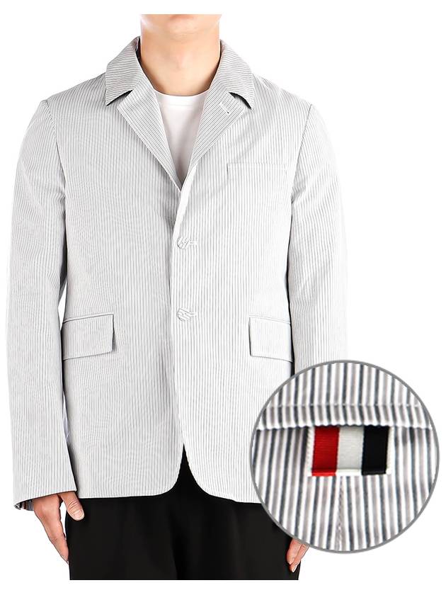 Stripe Deconstruct Jacket Grey - THOM BROWNE - BALAAN 2