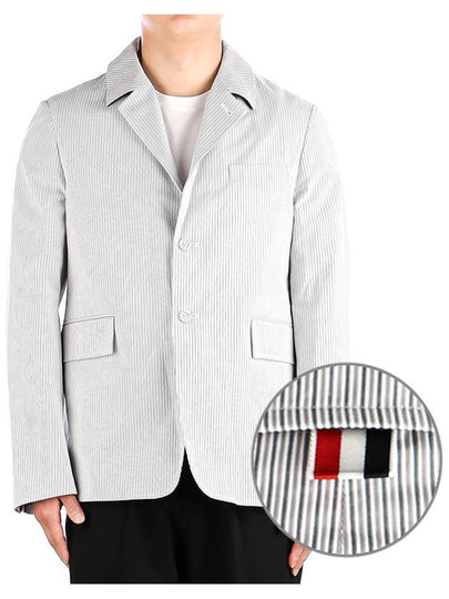 Stripe Deconstruct Jacket Grey - THOM BROWNE - BALAAN 2