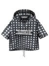 Macrocannage Short Sleeved Hoodie - DIOR - BALAAN 2