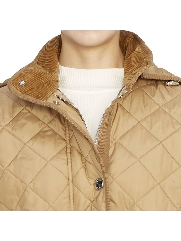 Diamond Quilted Nylon Jacket Archive Beige - BURBERRY - BALAAN 10