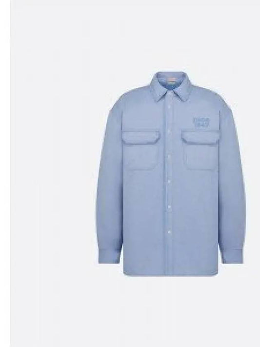 Overshirt Cotton Jacket Blue - DIOR - BALAAN 2