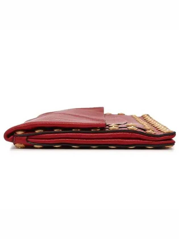 Rockstud Stud Clutch Stampa Alce GWB00711AVSF03 0RO Red - VALENTINO - BALAAN 4