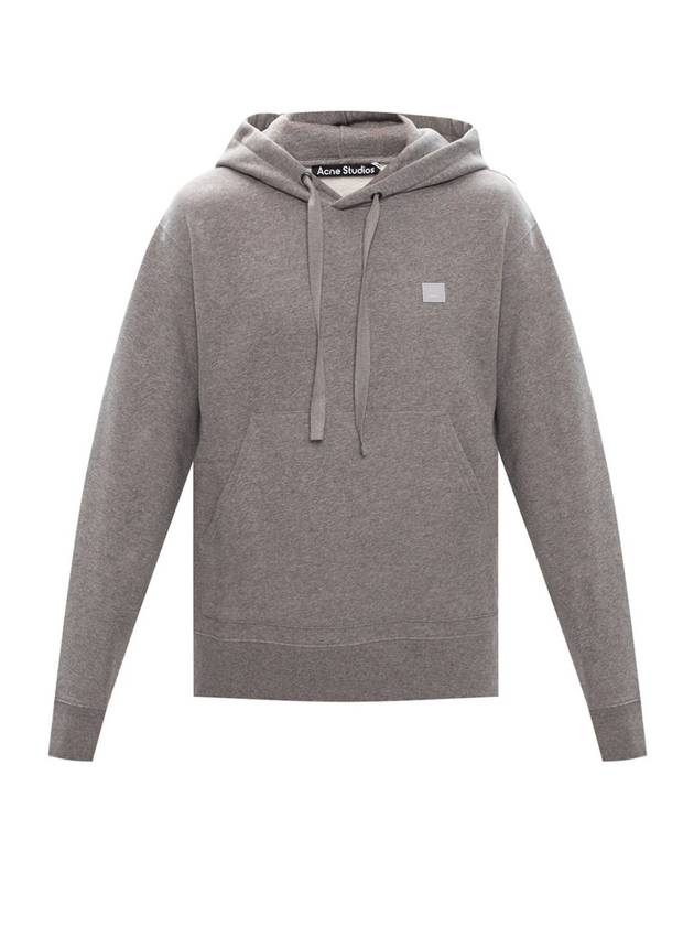 Ferris Face Patch Hoodie Light Grey - ACNE STUDIOS - BALAAN 1