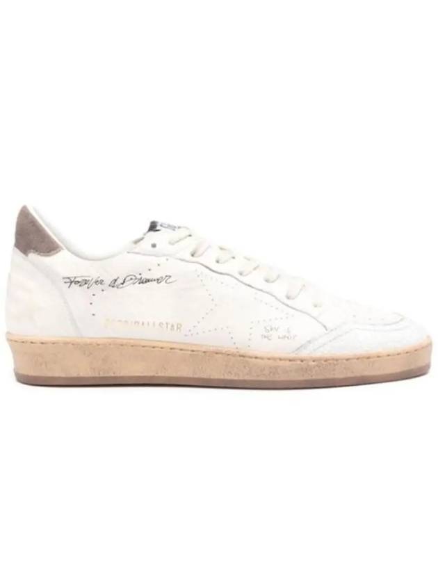 Suede Tab Leather Low Top Sneakers White - GOLDEN GOOSE - BALAAN 2