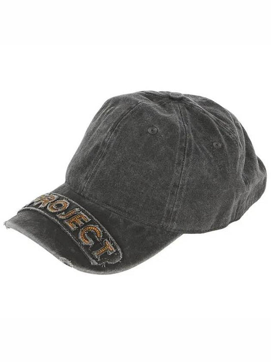 Distressed logo ball cap black - Y/PROJECT - BALAAN 2