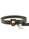 Men's Caten Bros Leather Belt Black - DSQUARED2 - BALAAN 4