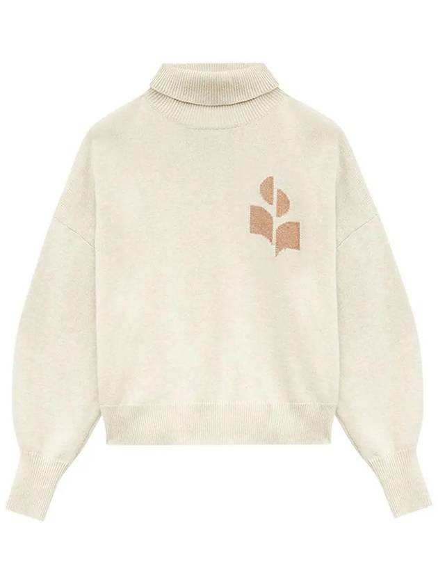 Logo Nash Sweater Turtleneck Light Camel PU0222FA A1X05E LYCM - ISABEL MARANT - BALAAN 2