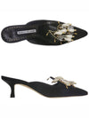 24SS 423 1615 0002 BLCK ORIENTALIA Jewel Pearl Mule - MANOLO BLAHNIK - BALAAN 2