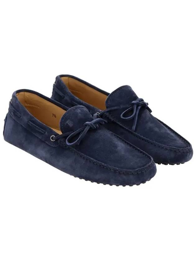 Men's Gommino Suede Driving Shoes Navy - TOD'S - BALAAN 2