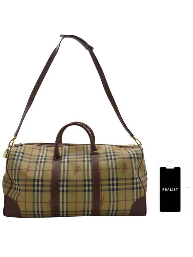 Haymarket Check Big Boston Two Way Bag 10620 - BURBERRY - BALAAN 10