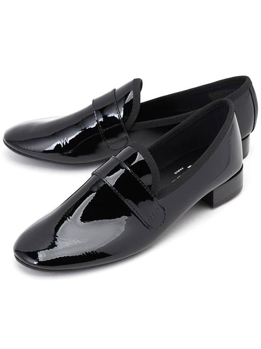 Women's Michael Patterned Leather Loafers Black - REPETTO - BALAAN 2