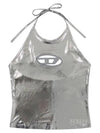 T-Salila-Od Logo Tank Sleeveless Silver - DIESEL - BALAAN 2