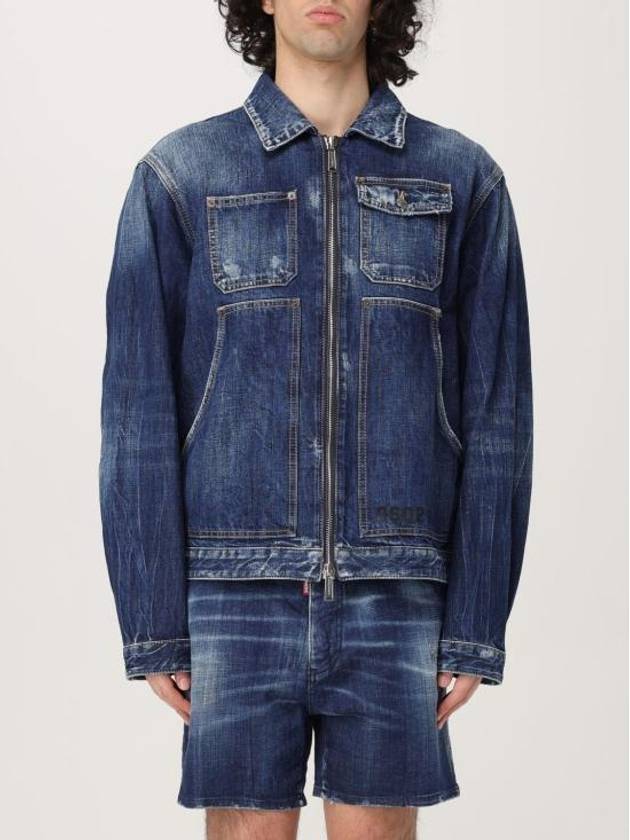 Dark Semplice Carpenter Denim Jacket Navy - DSQUARED2 - BALAAN 2