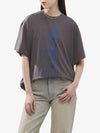 Woman's Number Logo Short Sleeve T-Shirt Dark Grey - MAISON MARGIELA - BALAAN 2