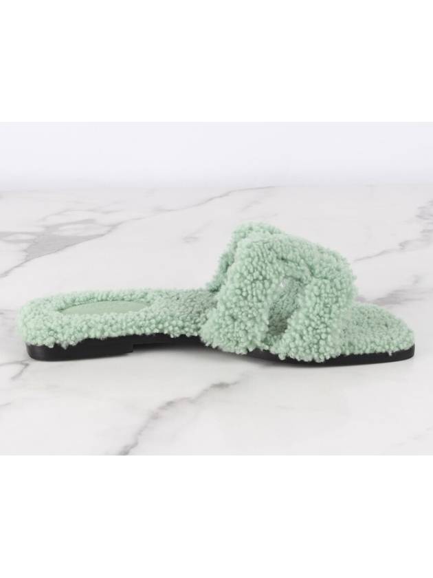 Shearling Oran Slippers 37 5 245 - HERMES - BALAAN 8