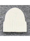 Logo Wappen Patch Knit Beanie Hat White 3B00036 A9327 030 - MONCLER - BALAAN 2