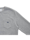 Maison Kitsune Fox Patch Sweatshirt JM00305KM0001 GRM - MAISON KITSUNE - BALAAN 4