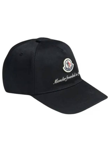 103771 Logo Baseball Cap Hat 3B00002 0U162 999 - MONCLER - BALAAN 1