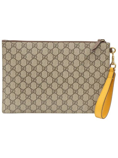 GG Supreme Canvas Neo Vintage Strap Pouch Clutch 473956 - GUCCI - BALAAN 2