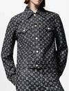 1AFWWU Monogram Jacquard Denim Jacket - LOUIS VUITTON - BALAAN 1